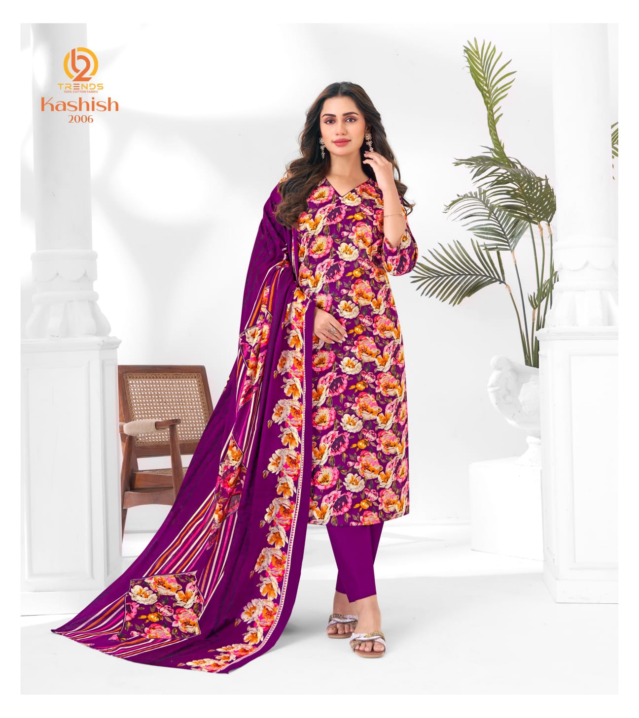 Kashish Vol 2 B2 Trends Readymade Cotton Pant Suits Wholesaler India