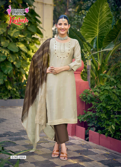 Kashish Vol 2 Mystic 9 Vertican Readymade Pant Style Suits Supplier Ahmedabad