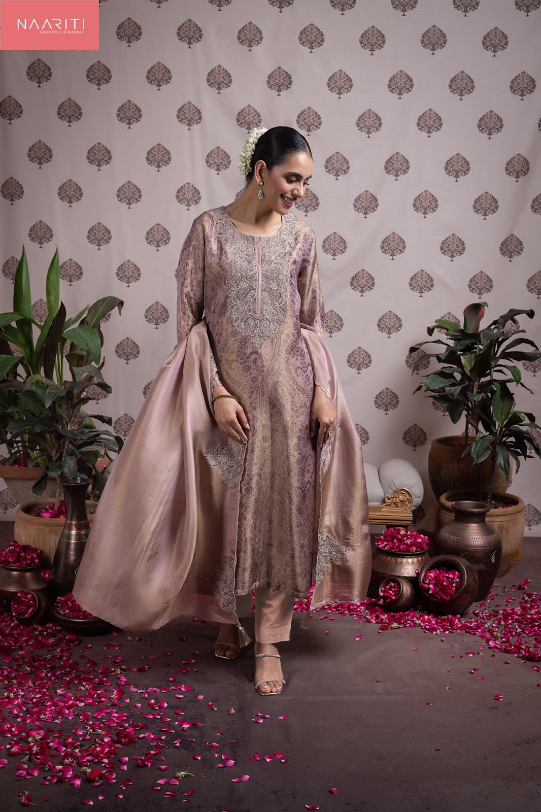Kashka Naariti Silk Pant Style Suits Exporter