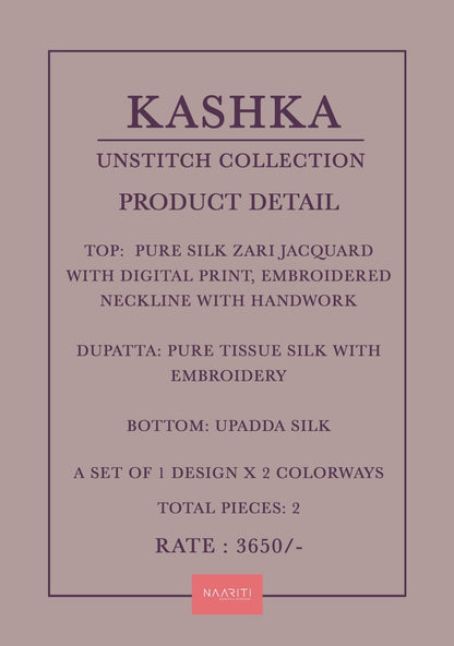 Kashka Naariti Silk Pant Style Suits Exporter