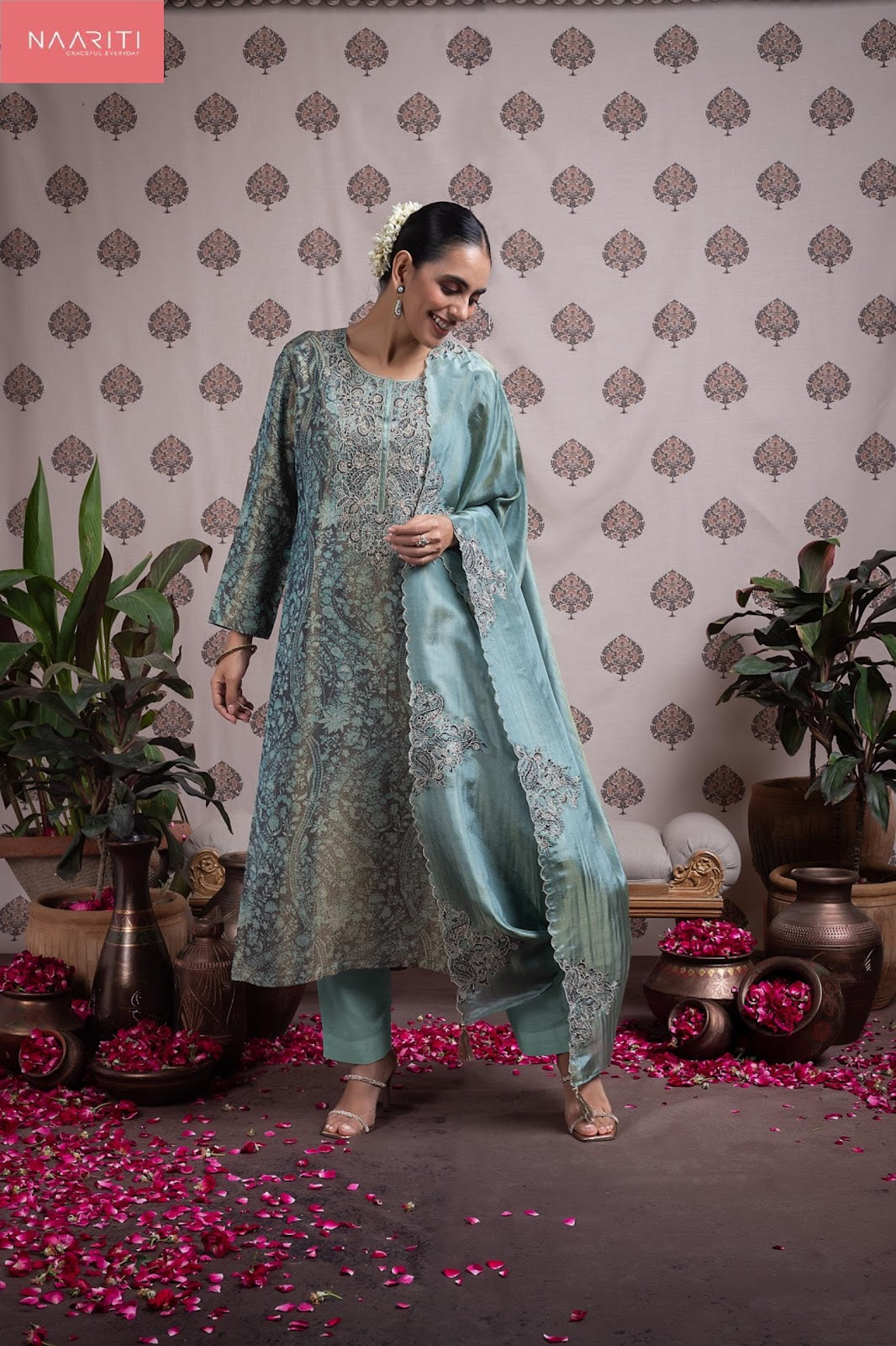 Kashka Naariti Silk Pant Style Suits Exporter