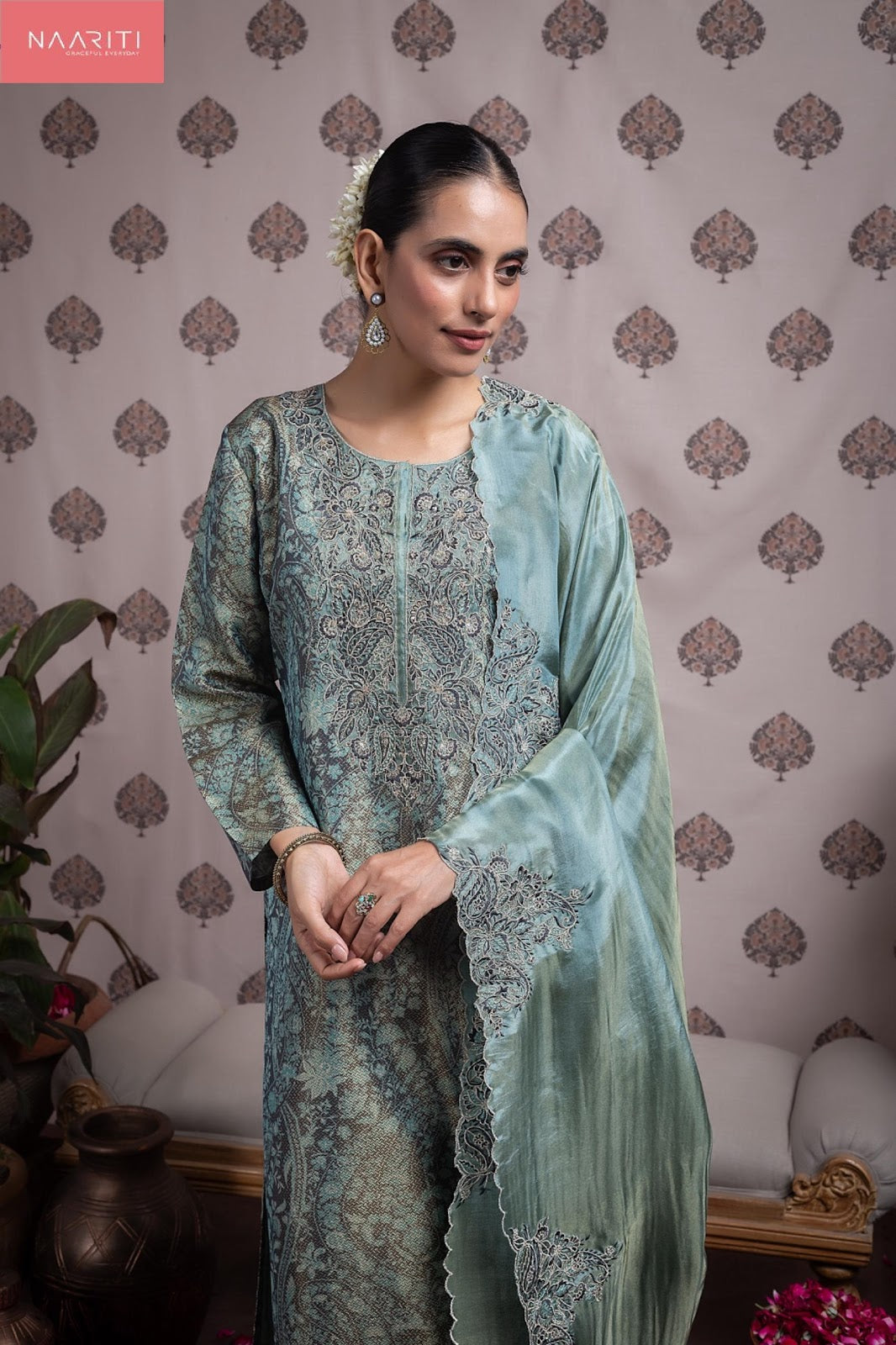 Kashka Naariti Silk Pant Style Suits Exporter