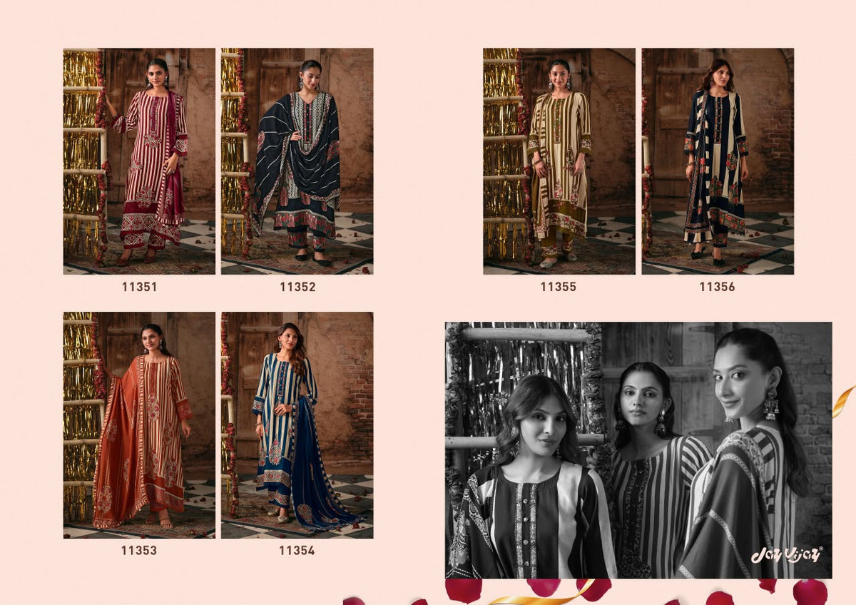 Kashmee Jay Vijay Pashmina Suits Wholesaler Gujarat