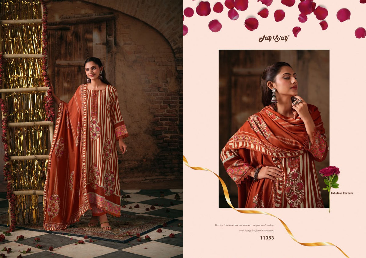 Kashmee Jay Vijay Pashmina Suits Wholesaler Gujarat