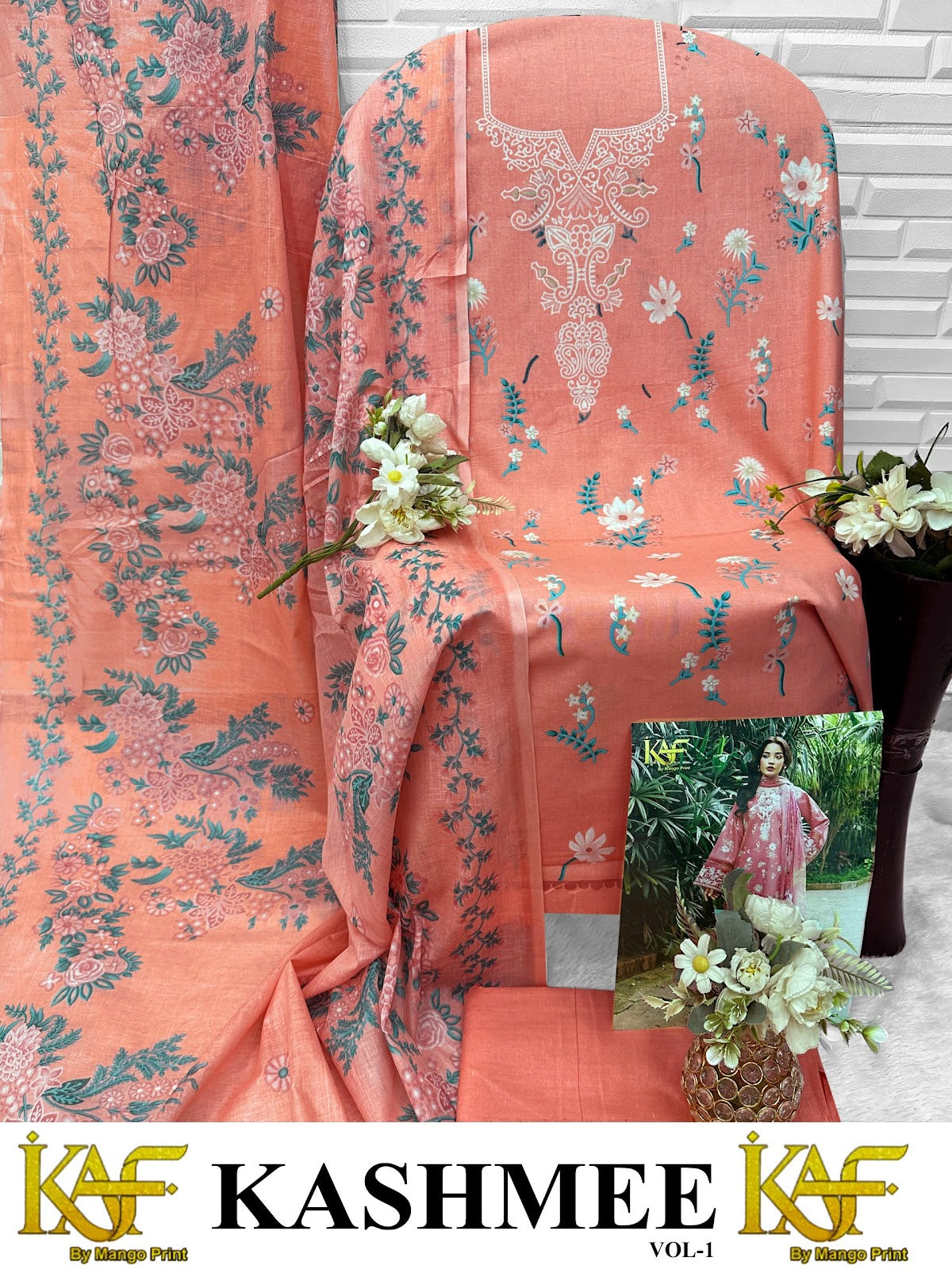 Kashmee Vol 1 Kaf Cotton Karachi Salwar Suits Supplier Gujarat
