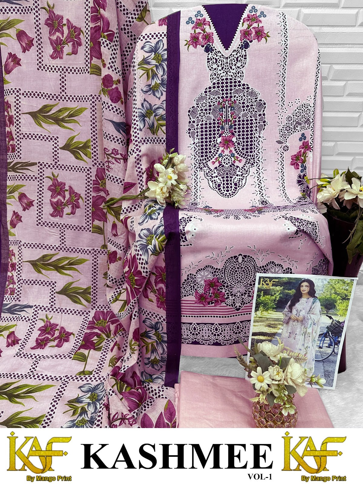 Kashmee Vol 1 Kaf Cotton Karachi Salwar Suits Supplier Gujarat