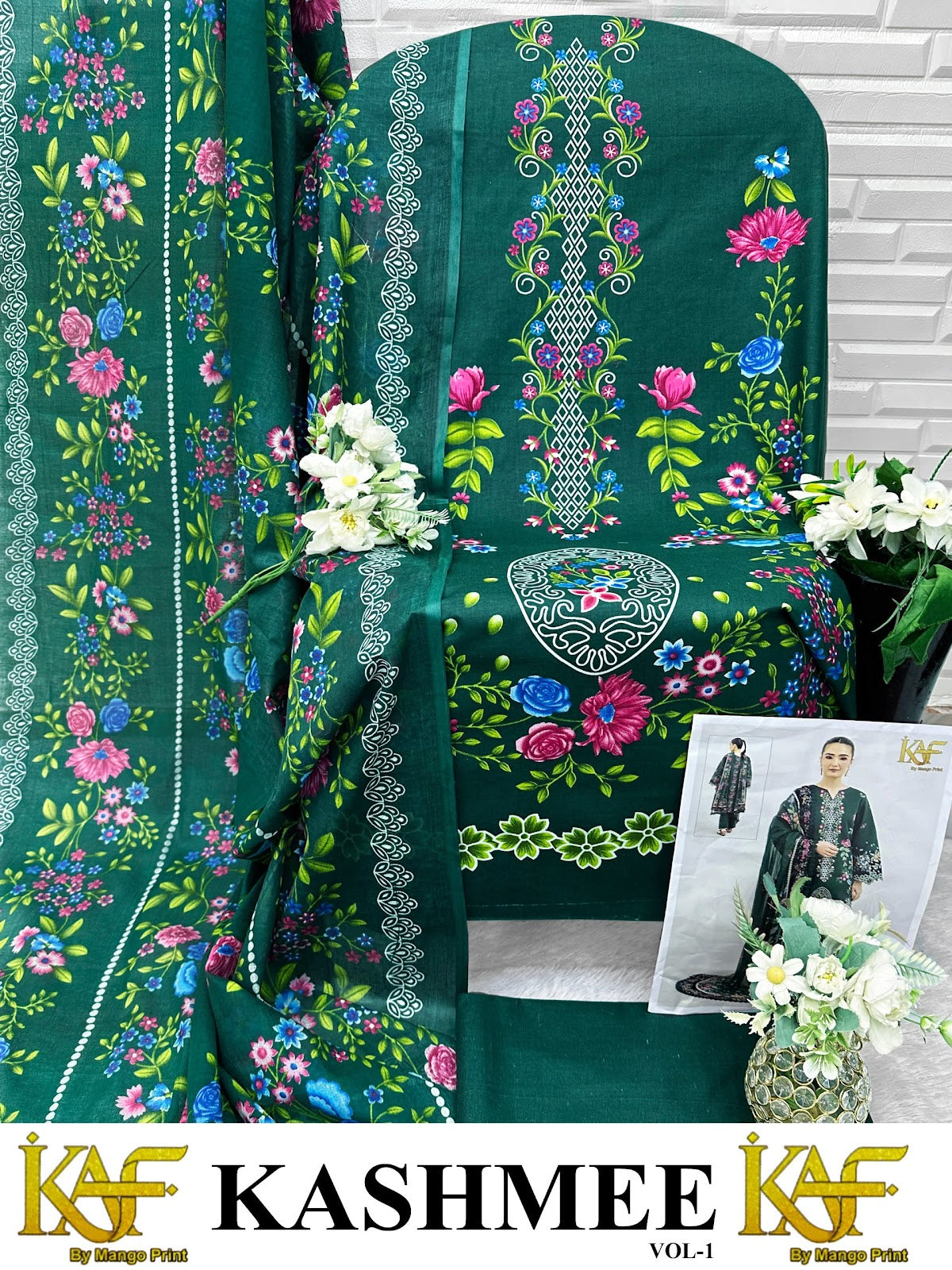 Kashmee Vol 1 Kaf Cotton Karachi Salwar Suits Supplier Gujarat