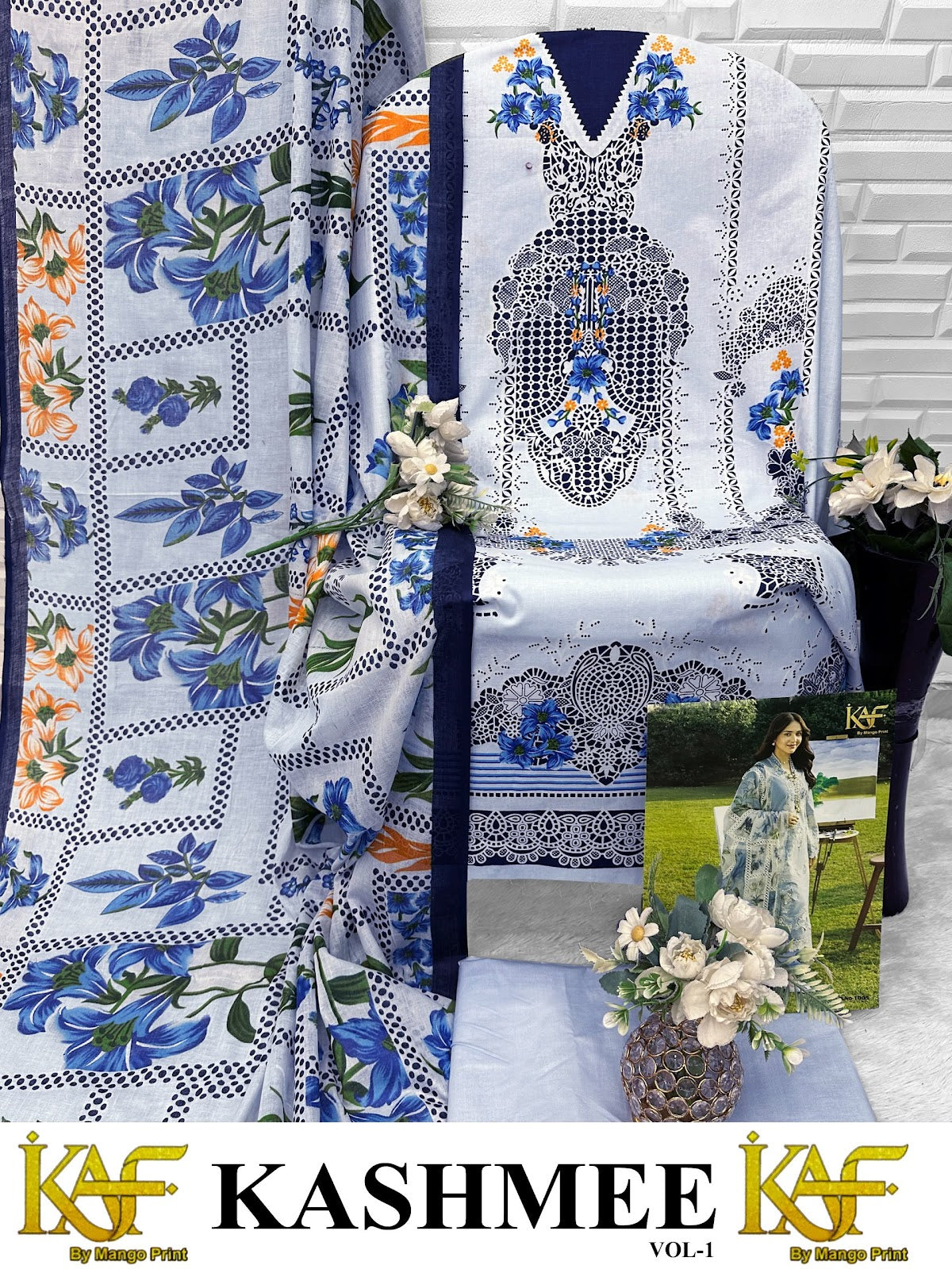 Kashmee Vol 1 Kaf Cotton Karachi Salwar Suits Supplier Gujarat