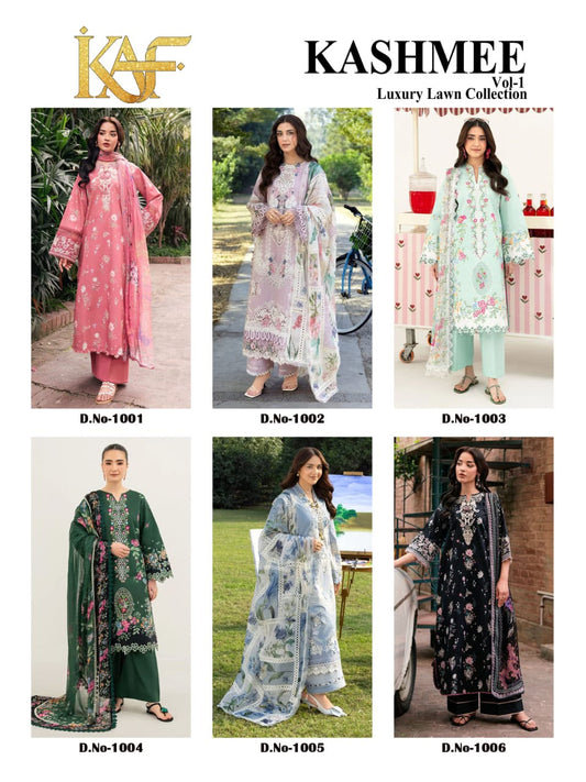 Kashmee Vol 1 Kaf Cotton Karachi Salwar Suits Supplier Gujarat