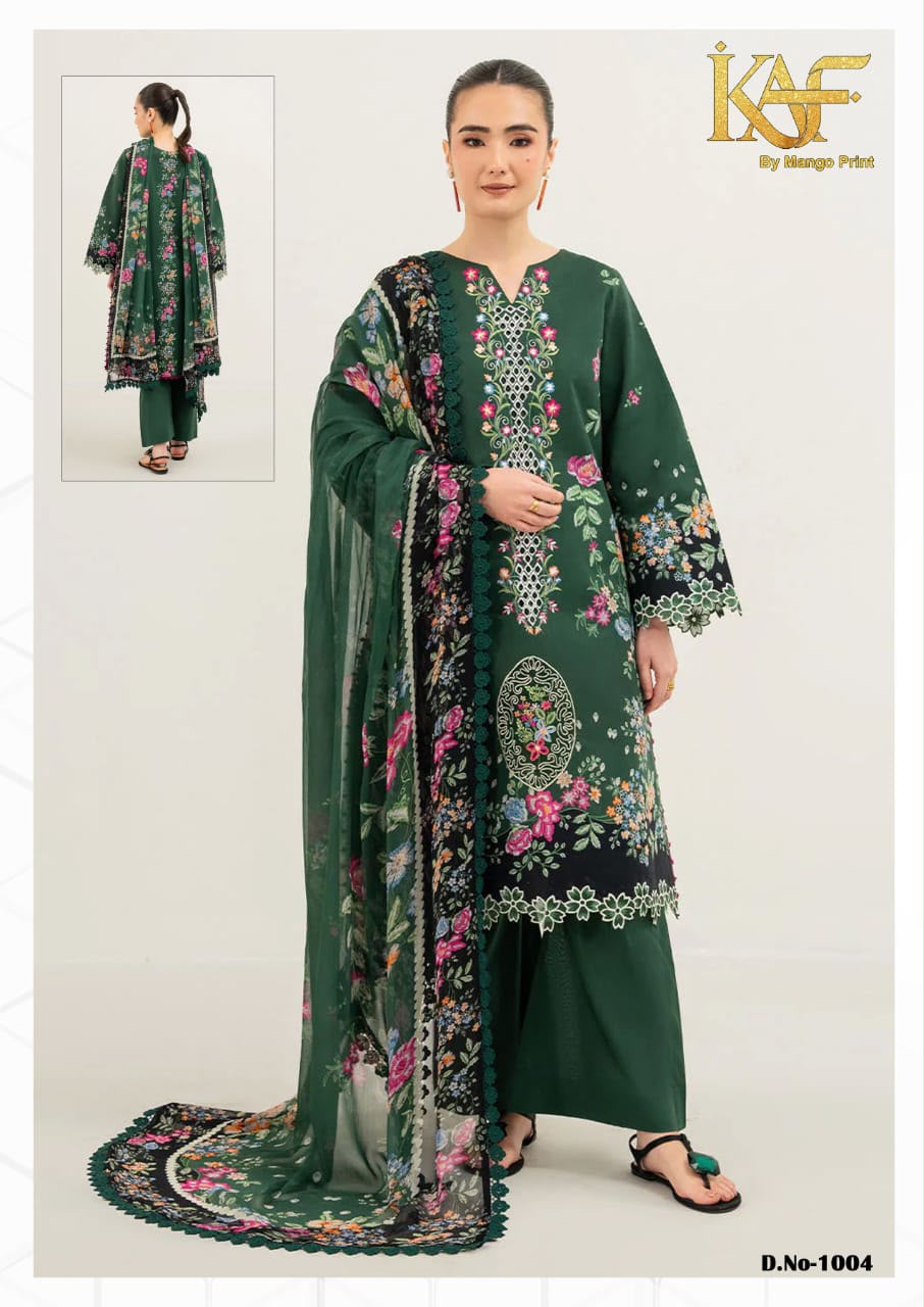 Kashmee Vol 1 Kaf Cotton Karachi Salwar Suits Supplier Gujarat
