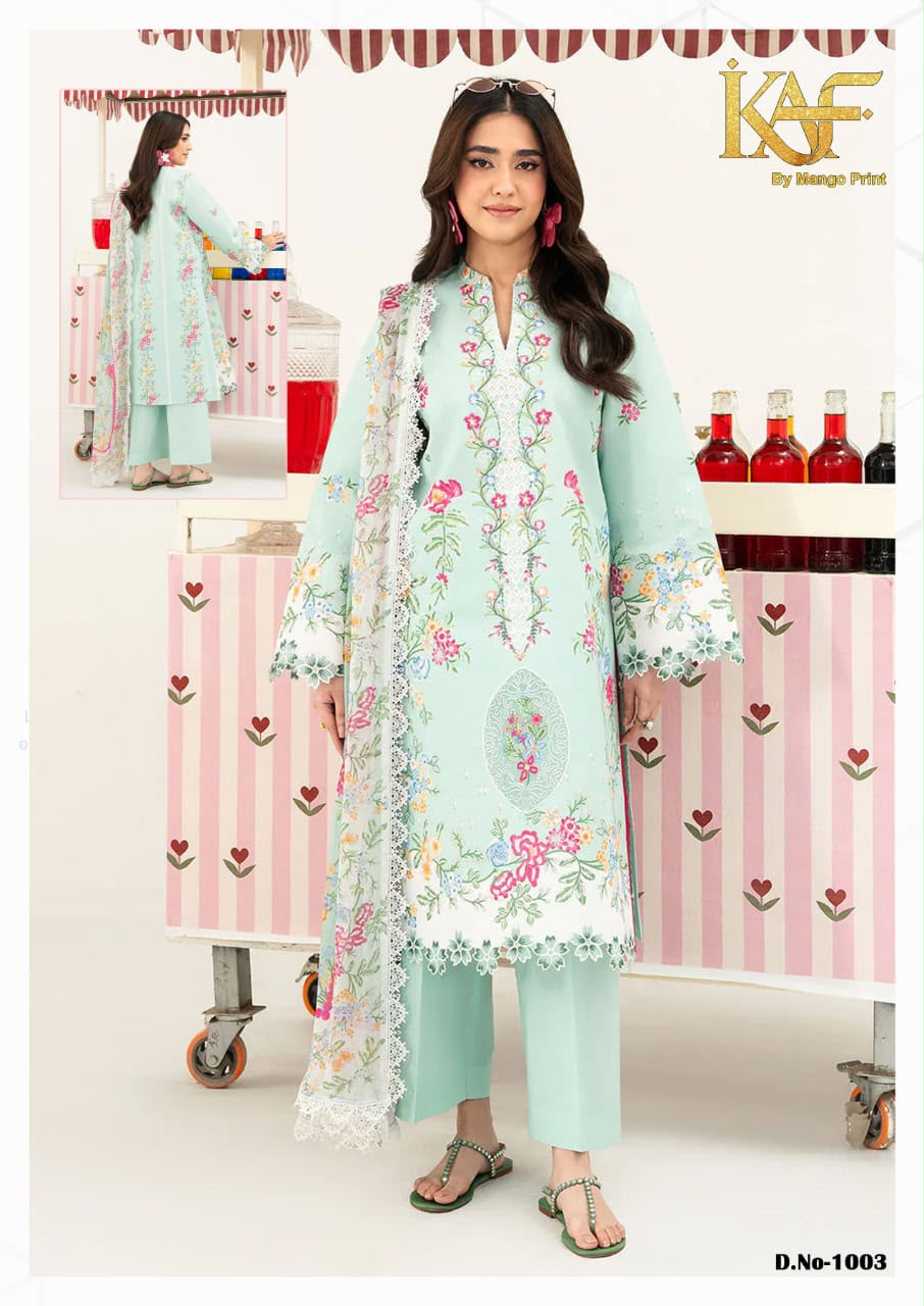 Kashmee Vol 1 Kaf Cotton Karachi Salwar Suits Supplier Gujarat