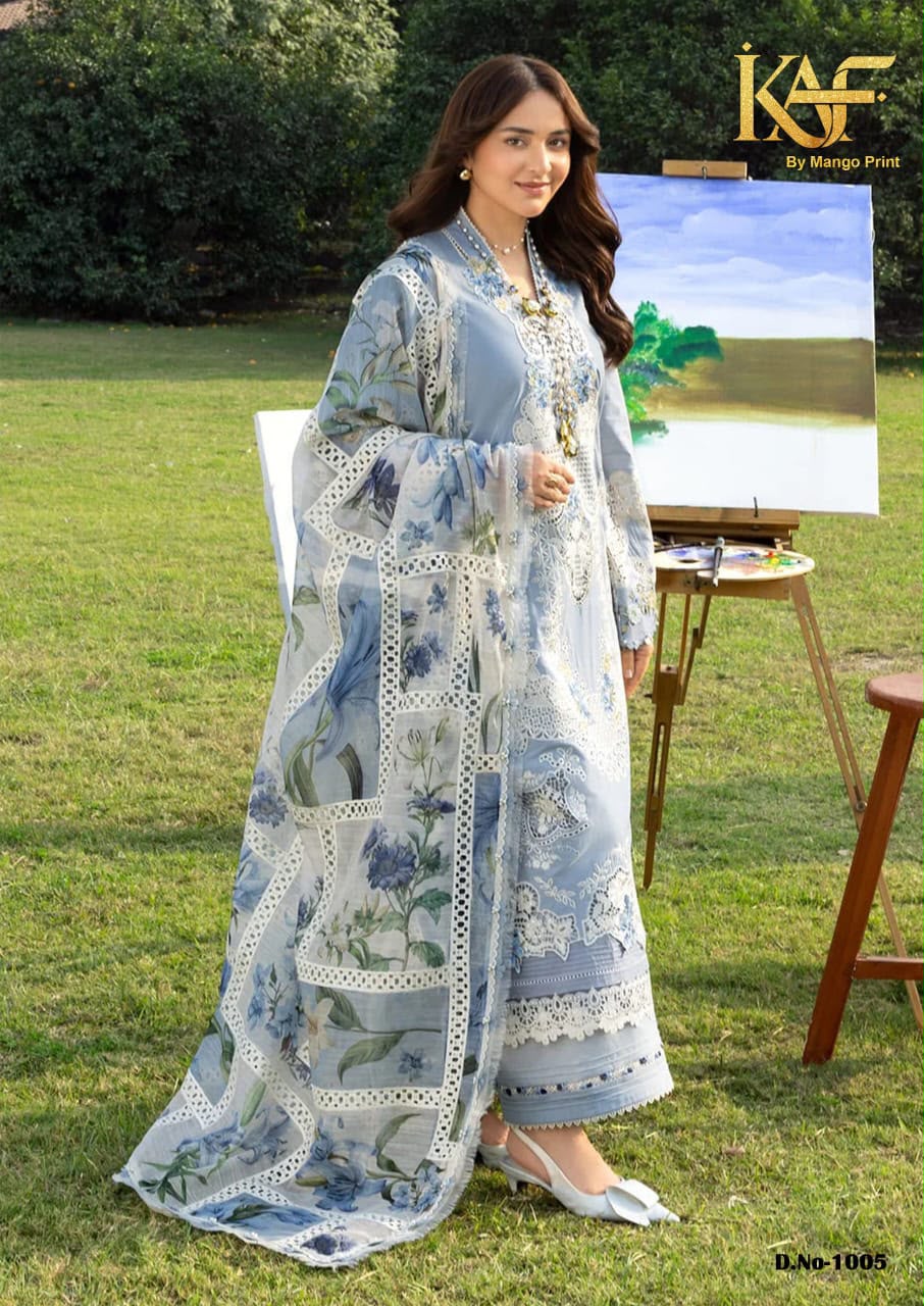 Kashmee Vol 1 Kaf Cotton Karachi Salwar Suits Supplier Gujarat