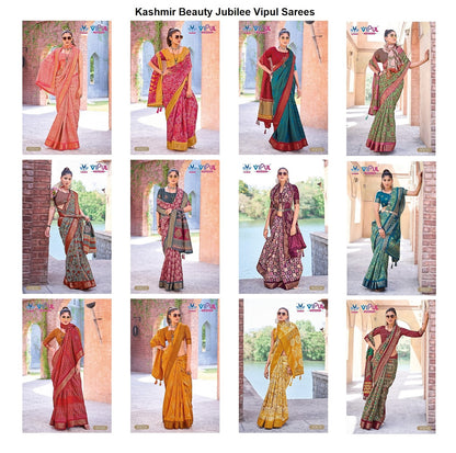 Kashmir Beauty Jubilee Vipul Silk Sarees Wholesale