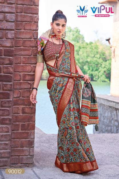 Kashmir Beauty Jubilee Vipul Silk Sarees Wholesale