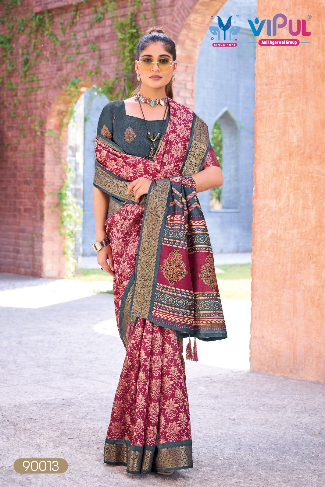 Kashmir Beauty Jubilee Vipul Silk Sarees Wholesale