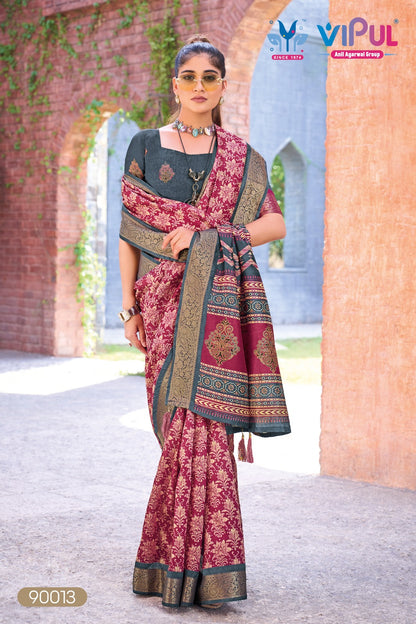 Kashmir Beauty Jubilee Vipul Silk Sarees Wholesale