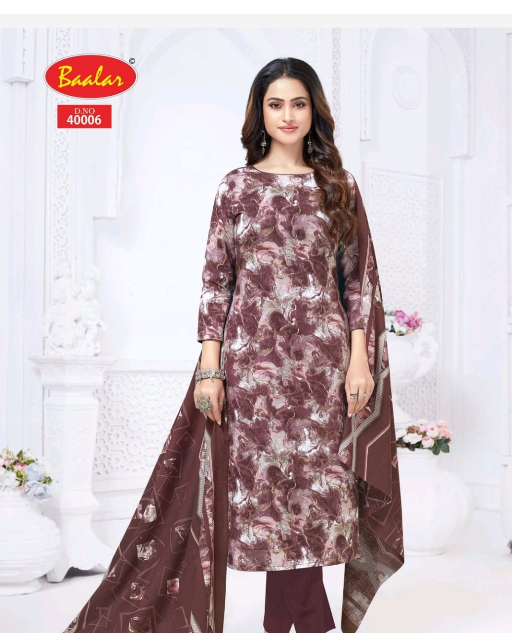 Kashmir Cotton Vol 4 Baalar Lawn Cotton Pant Style Suits Supplier