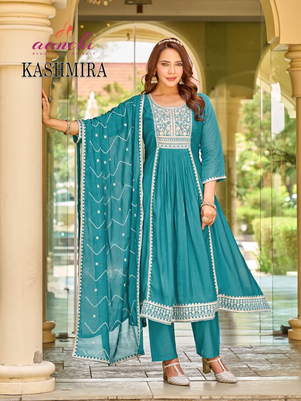Kashmira Aanchi Mul Cotton Readymade Anarkali Suits Wholesaler Gujarat