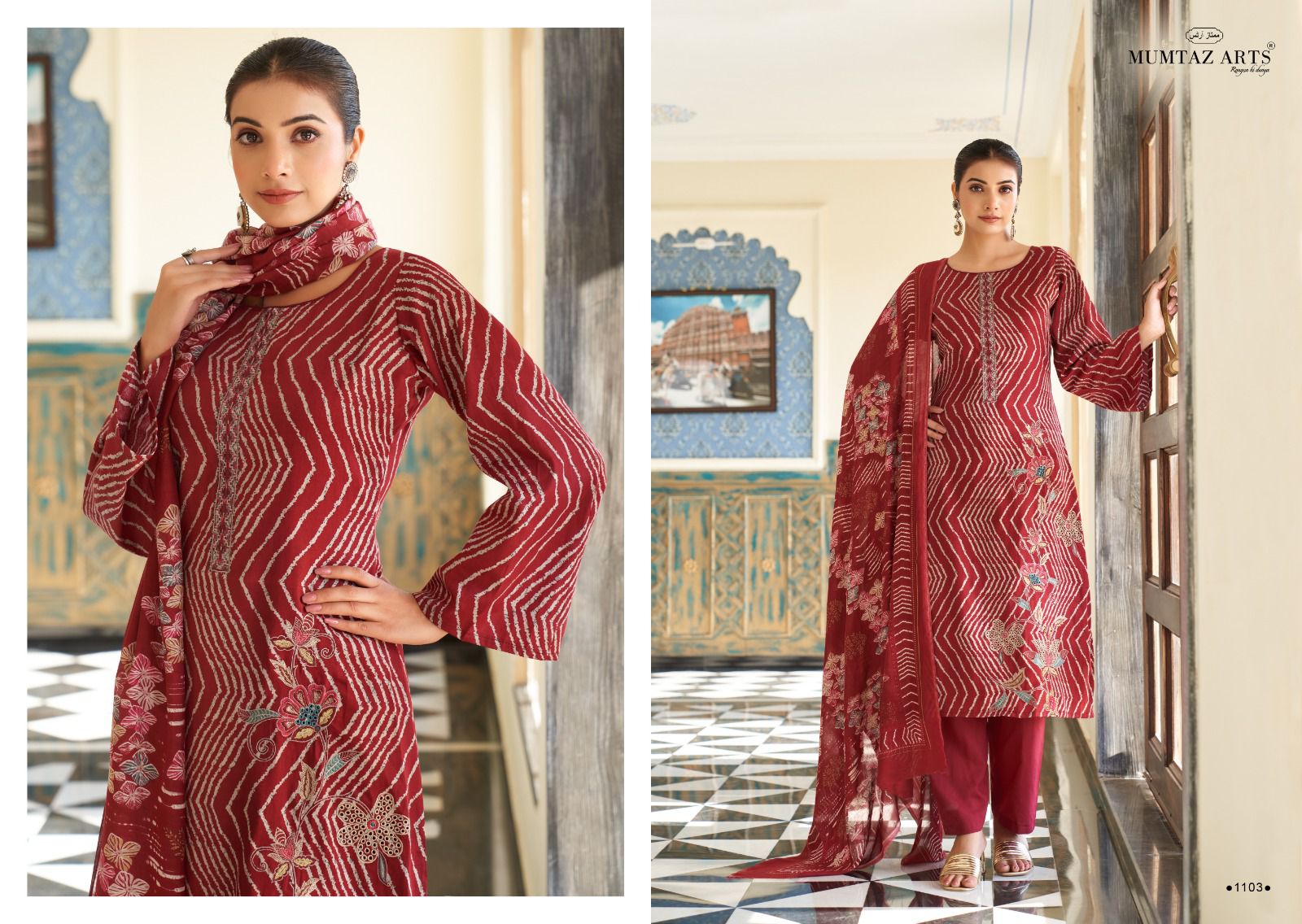 Kashmira Mumtaz Arts Viscose Jam Karachi Salwar Suits Supplier Gujarat