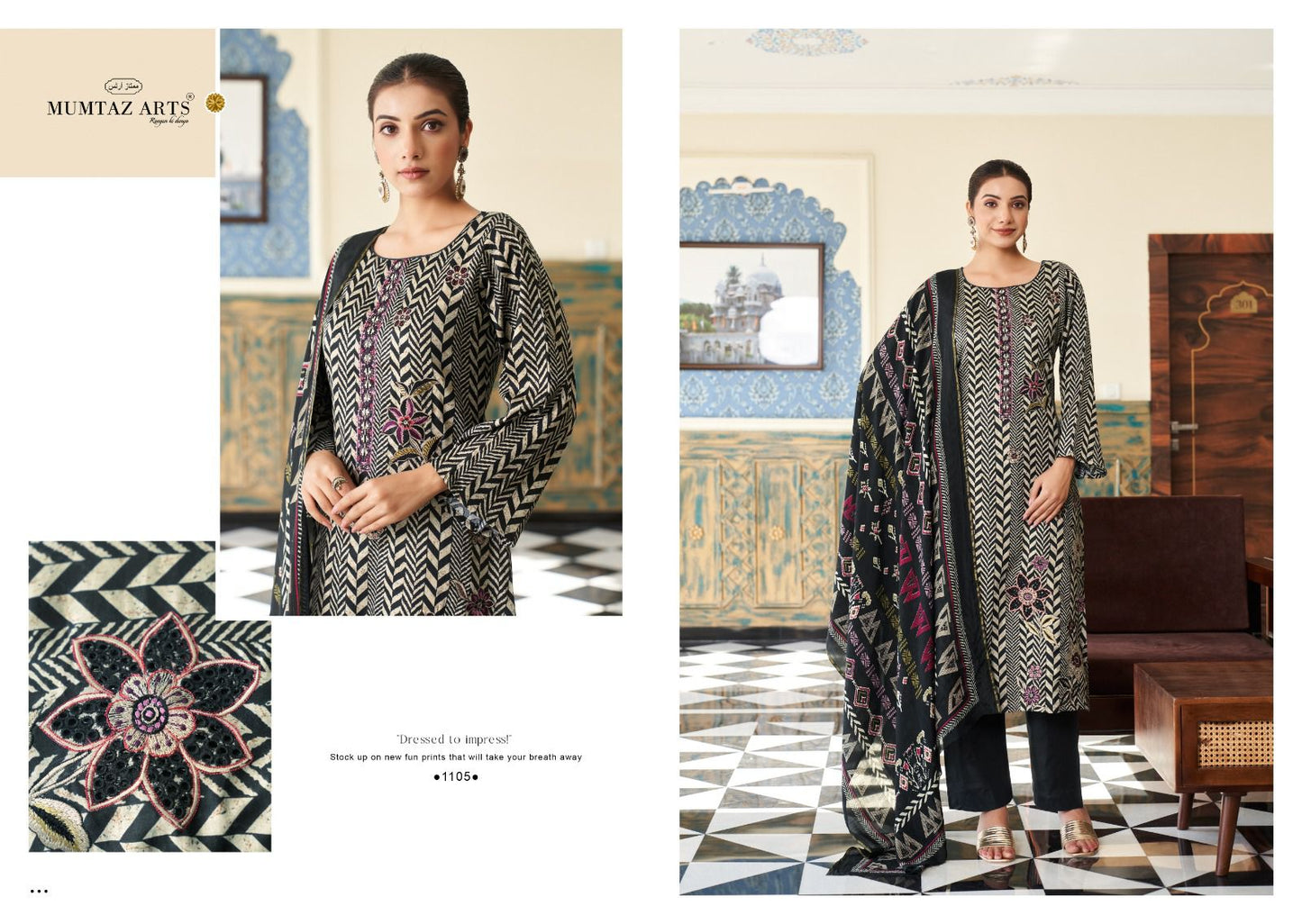 Kashmira Mumtaz Arts Viscose Jam Karachi Salwar Suits Supplier Gujarat