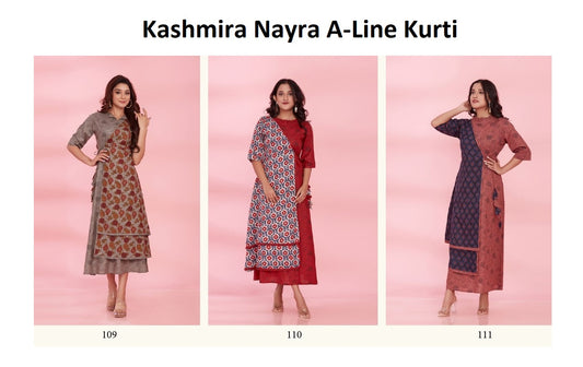 Kashmira Nayra Cotton A-Line Kurti Wholesale Price