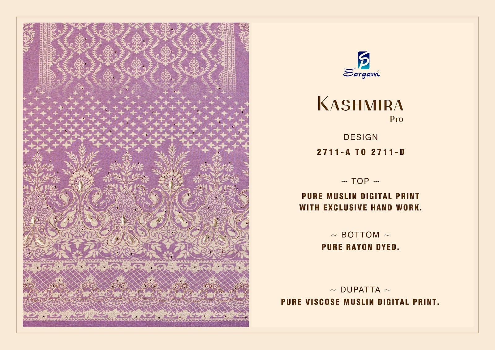Kashmira Pro Sargam Prints Pure Bemberg Pant Style Suits Exporter Gujarat