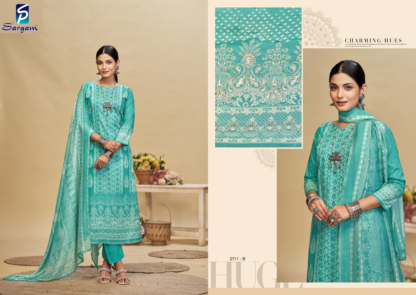 Kashmira Pro Sargam Prints Pure Bemberg Pant Style Suits Exporter Gujarat