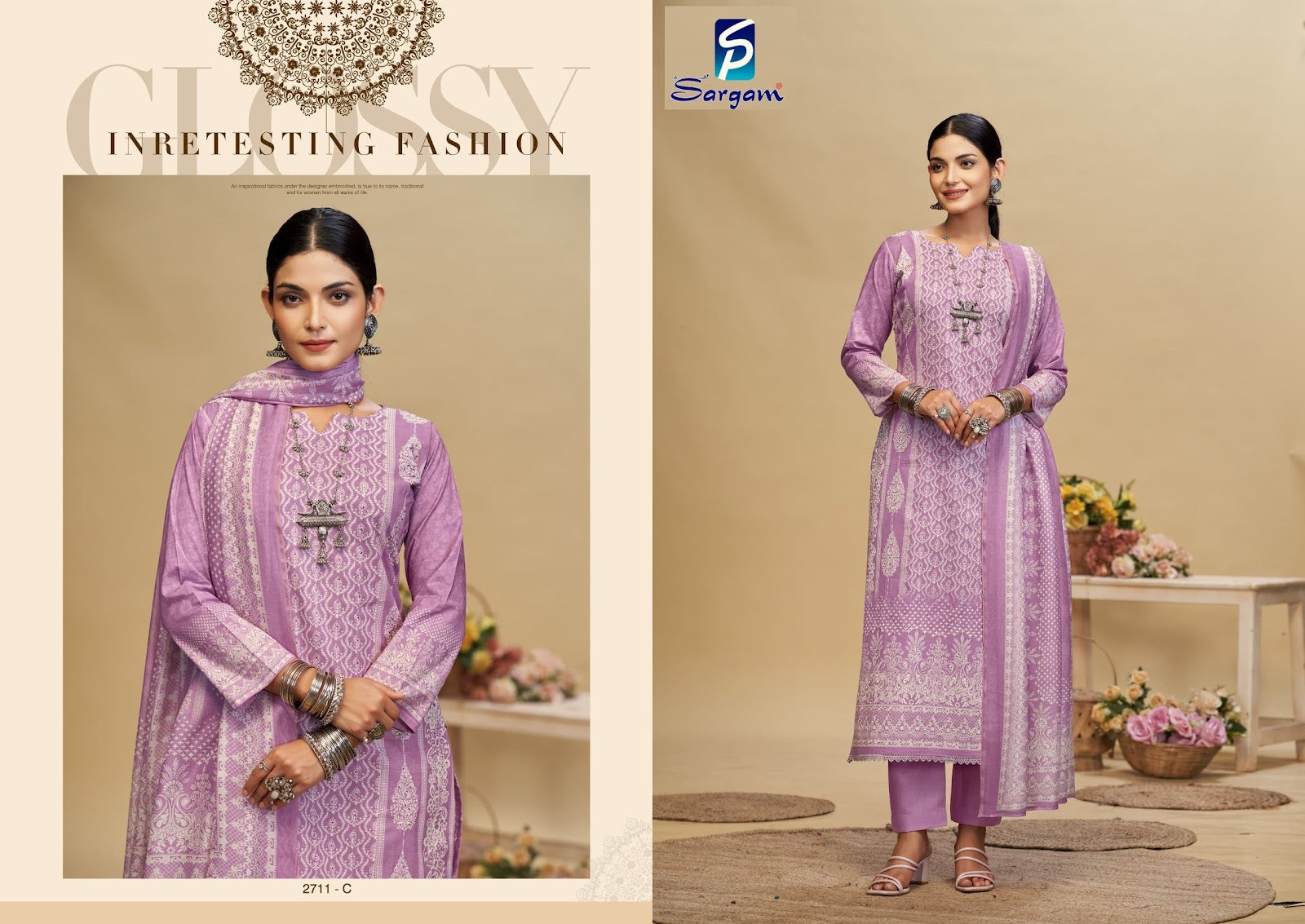 Kashmira Pro Sargam Prints Pure Bemberg Pant Style Suits Exporter Gujarat