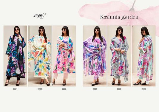 Kashmiri Garden Heer Pure Linen Pant Style Suits Manufacturer