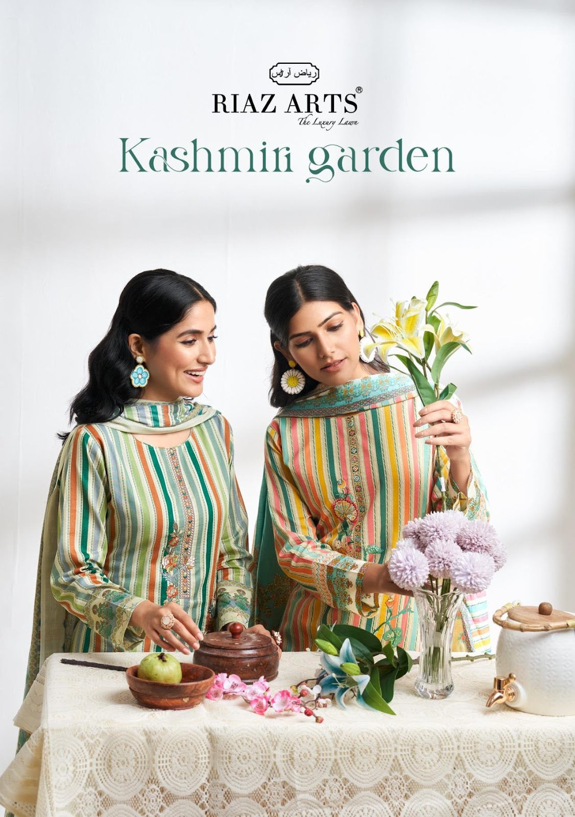Kashmiri Garden Riaz Art Viscose Cotton Karachi Salwar Suits Manufacturer
