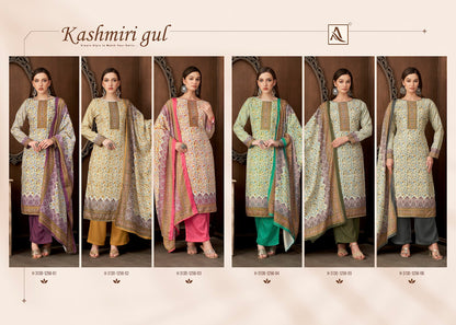 Kashmiri Gul Alok Viscose Pashmina Suits Supplier