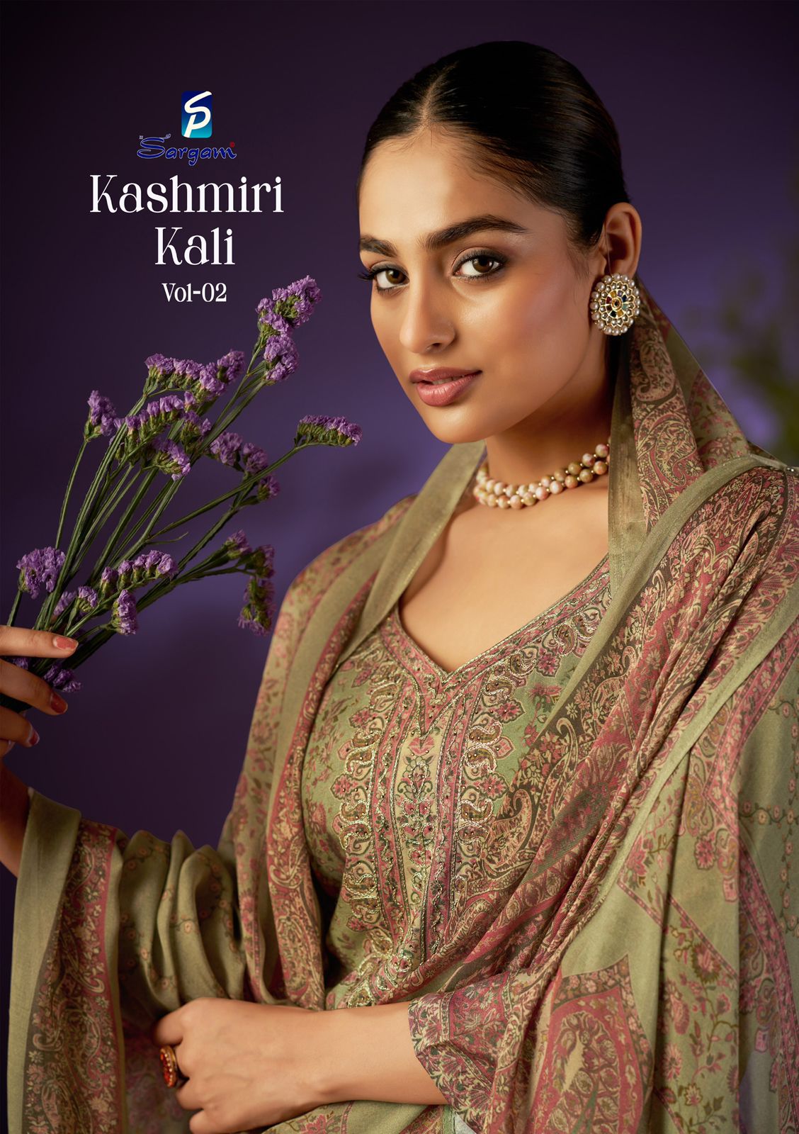Kashmiri Kali Vol 2 Sargam Prints Viscose Muslin Pant Style Suits Wholesaler Gujarat