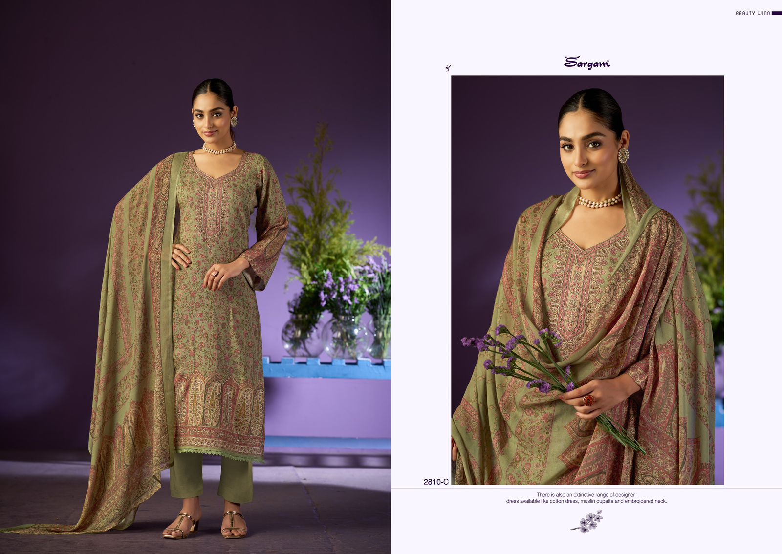 Kashmiri Kali Vol 2 Sargam Prints Viscose Muslin Pant Style Suits Wholesaler Gujarat