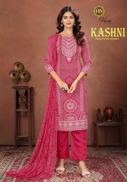 Kashni Harshit Fashion Cambric Pant Style Suits Supplier Gujarat