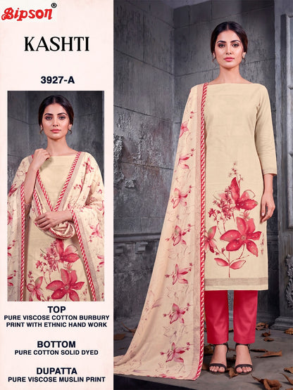 Kashti 3927-3929 Bipson Prints Viscose Pant Style Suits Wholesaler Gujarat