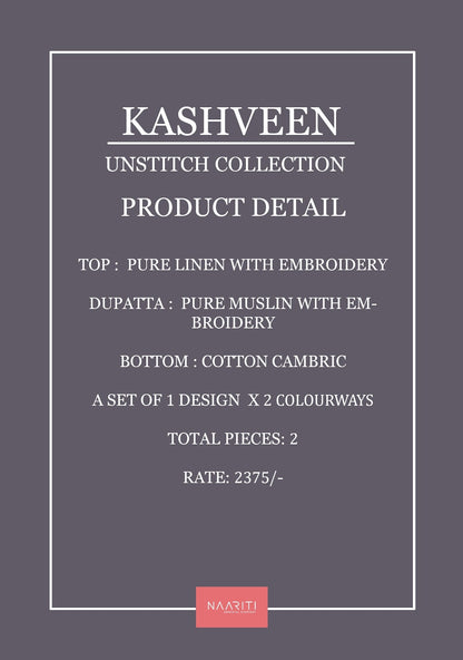Kashveen Naariti Linen Pant Style Suits Exporter India