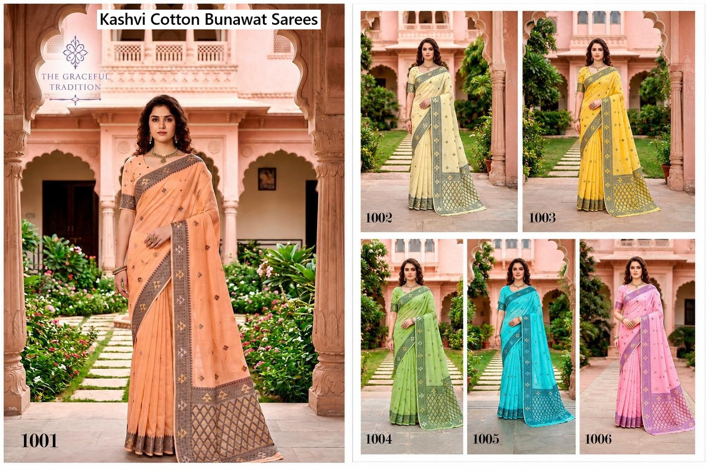 Kashvi Cotton Bunawat Sarees Supplier Gujarat