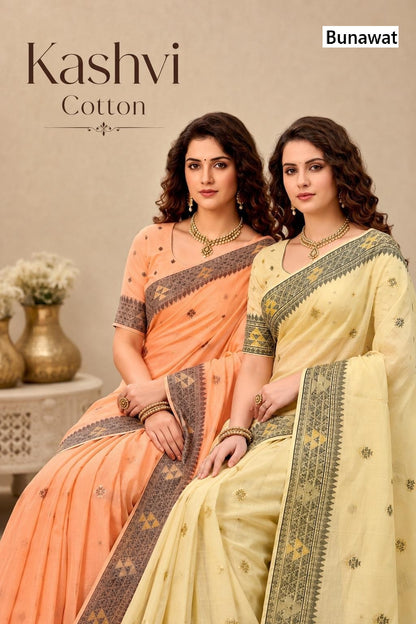 Kashvi Cotton Bunawat Sarees Supplier Gujarat