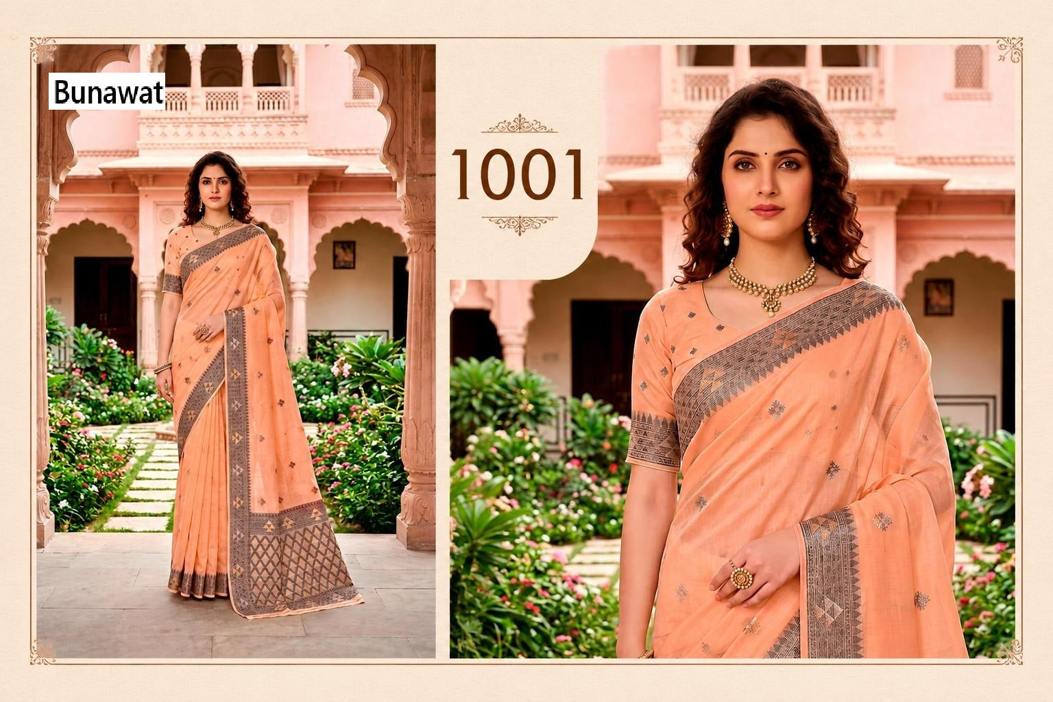 Kashvi Cotton Bunawat Sarees Supplier Gujarat