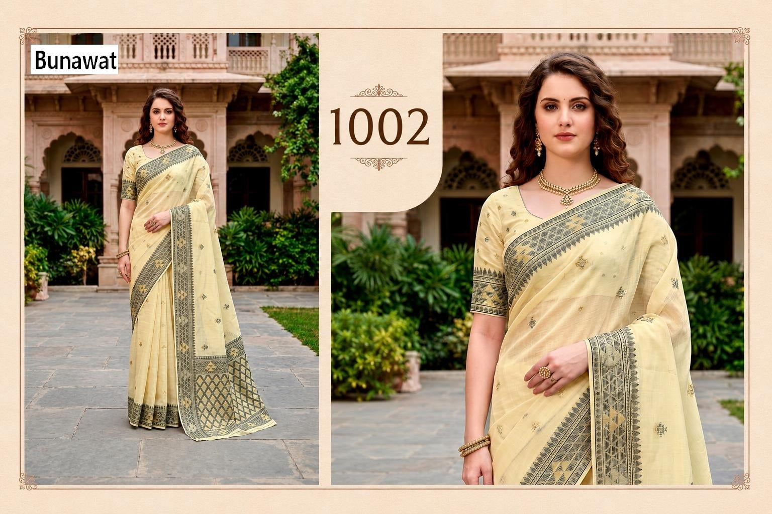 Kashvi Cotton Bunawat Sarees Supplier Gujarat