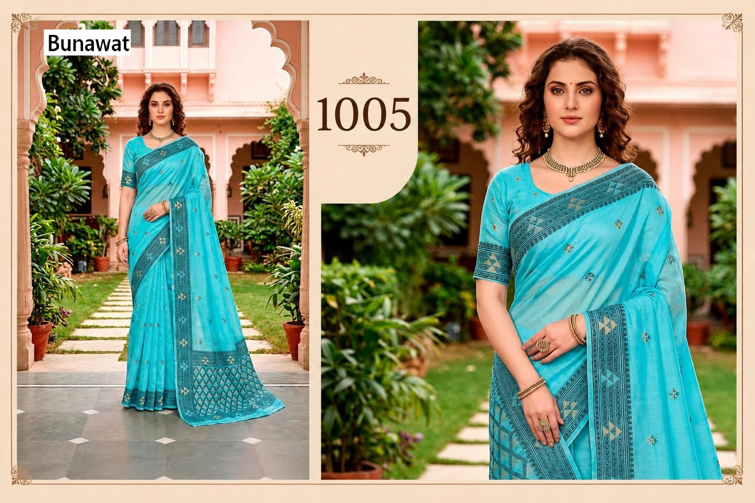 Kashvi Cotton Bunawat Sarees Supplier Gujarat