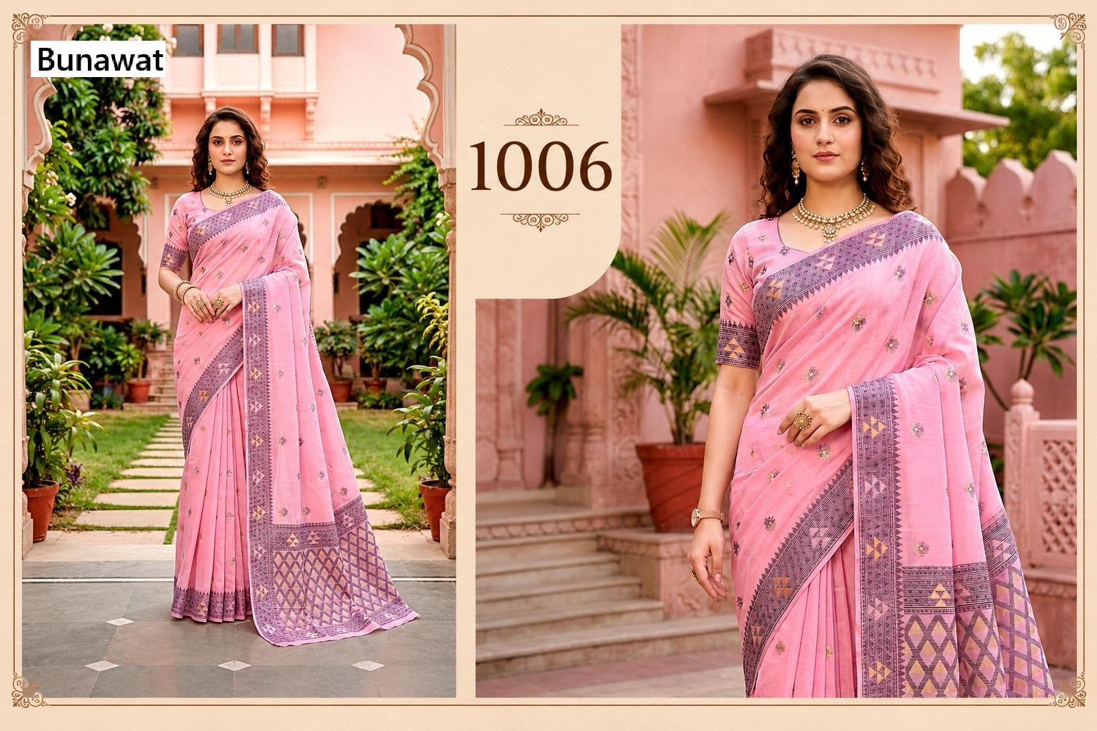 Kashvi Cotton Bunawat Sarees Supplier Gujarat