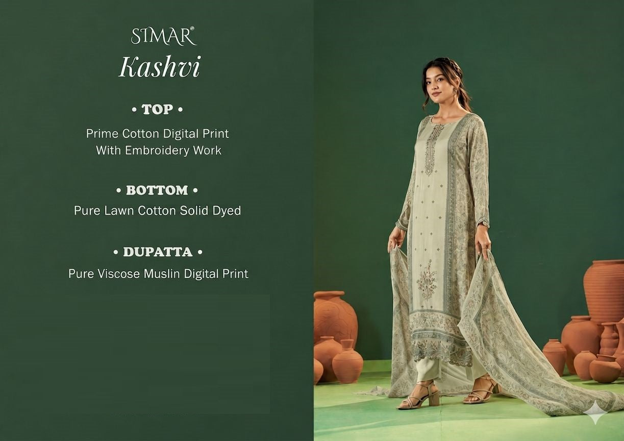 Kashvi Cotton Simar Pant Style Suits Manufacturer