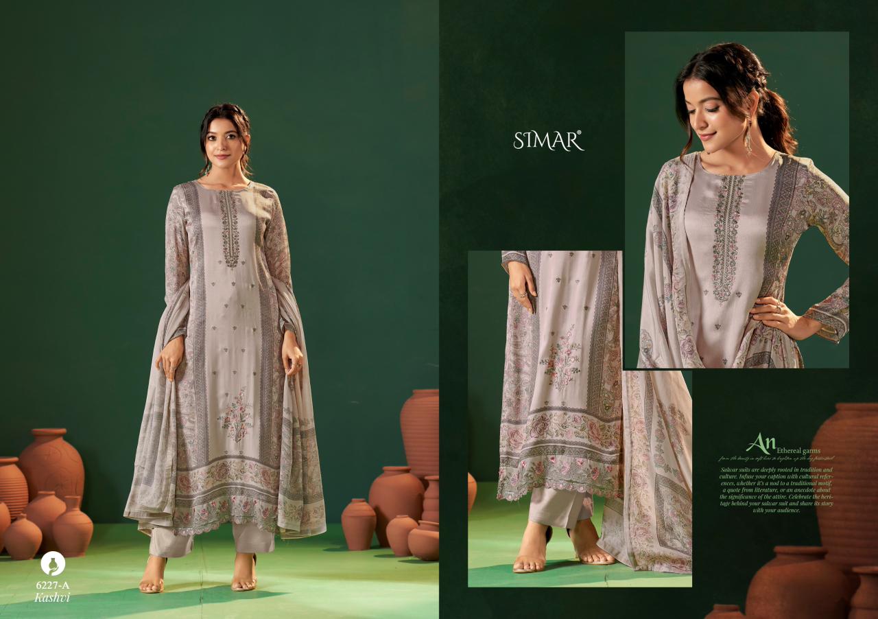Kashvi Cotton Simar Pant Style Suits Manufacturer