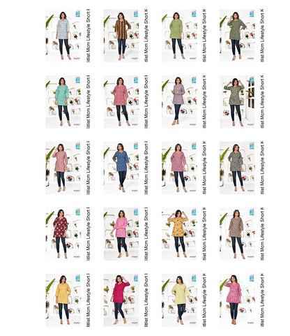Kashvi Hitlist Mcm Lifestyle Cotton Short Kurtis Wholesale Price