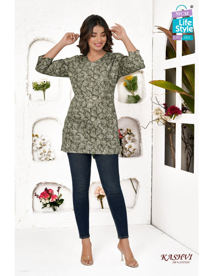Kashvi Hitlist Mcm Lifestyle Cotton Short Kurtis Wholesale Price
