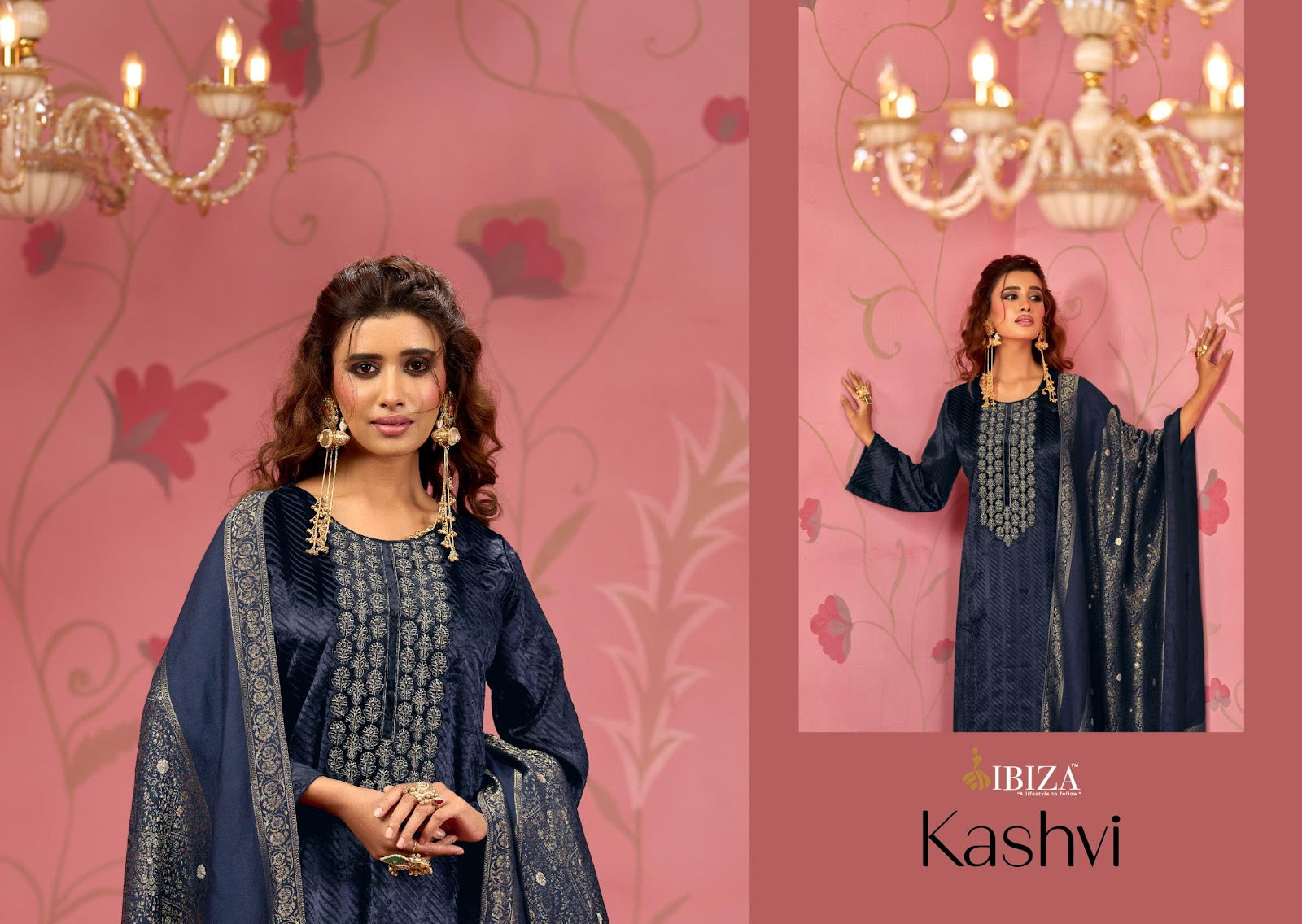 Kashvi Ibiza Velvet Suits Wholesale Rate