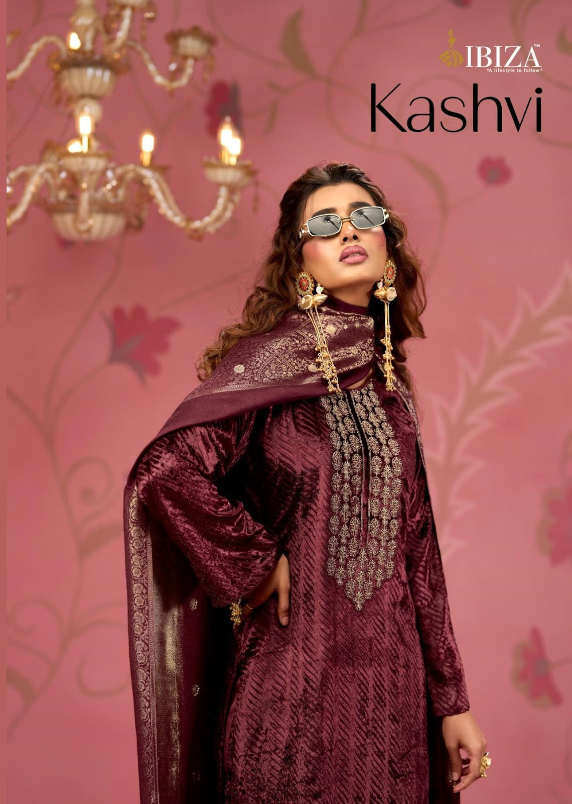 Kashvi Ibiza Velvet Suits Wholesale Rate
