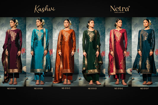 Kashvi Netra Viscose Pant Style Suits Wholesale Price