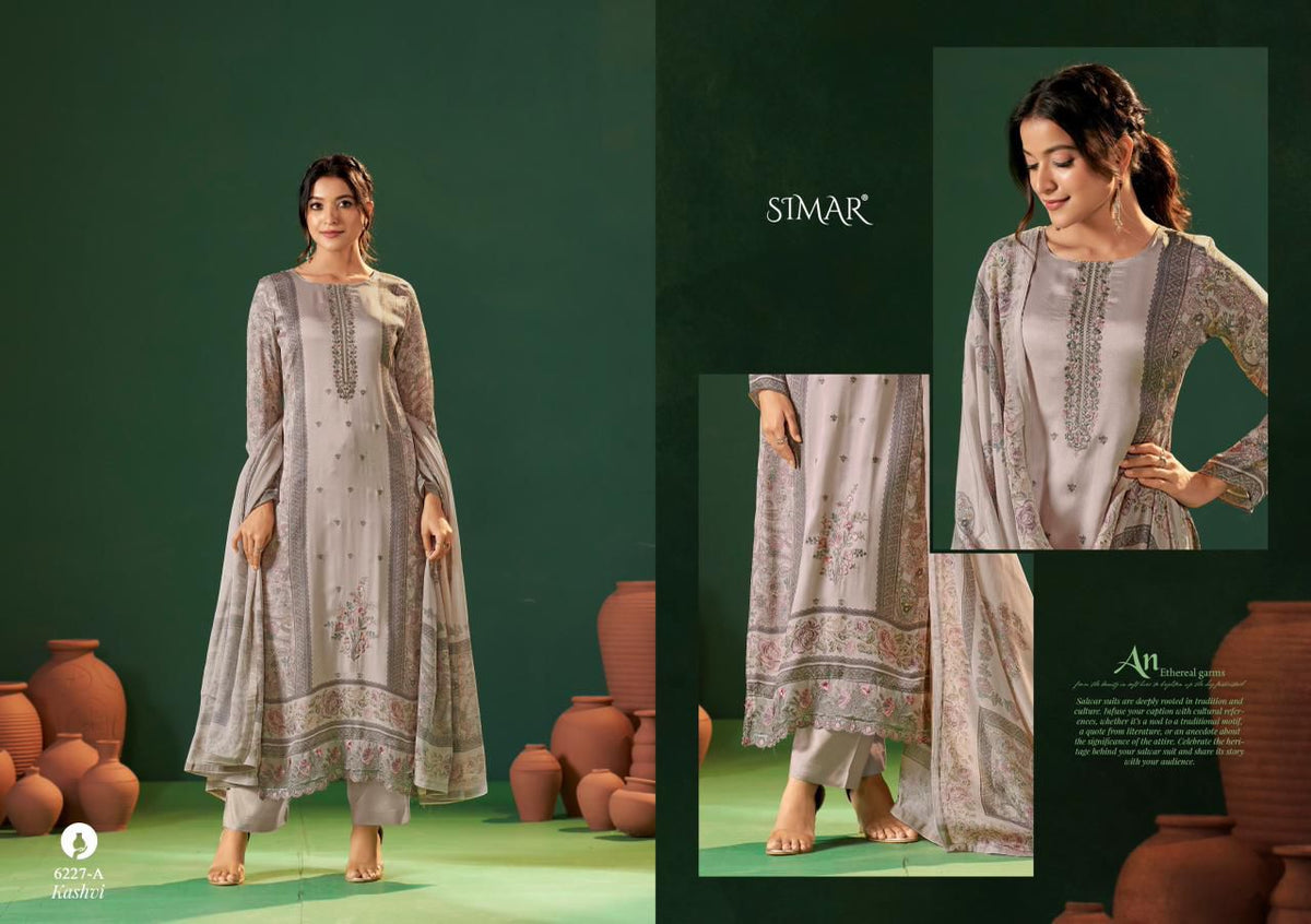 Kashvi Simar Viscose Pashmina Suits Wholesaler India